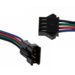 Conector Cable SM Macho y Hembra ( Pack de 5 Pares ) 4 Pines